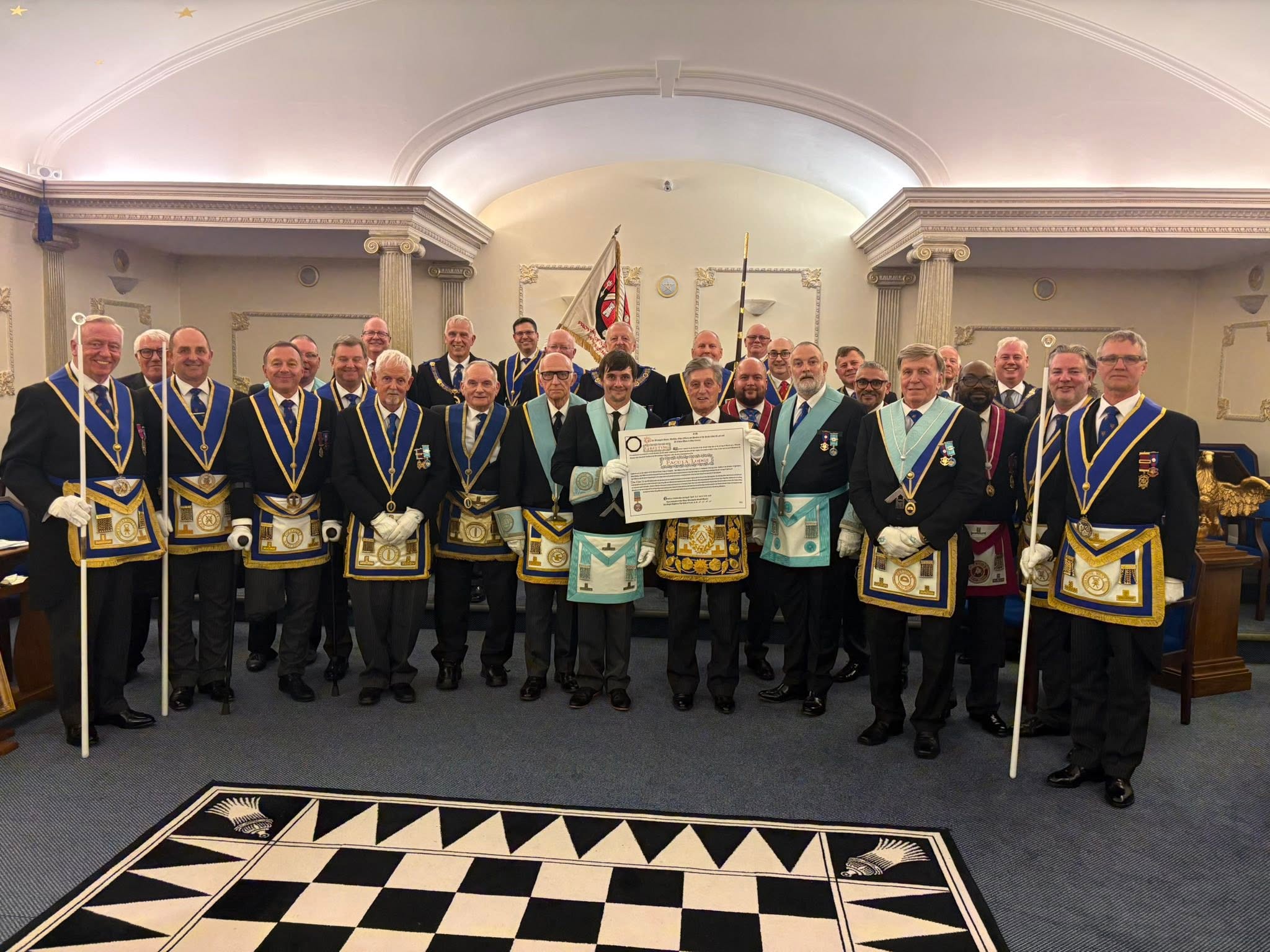 A group portrait from the centenary year.